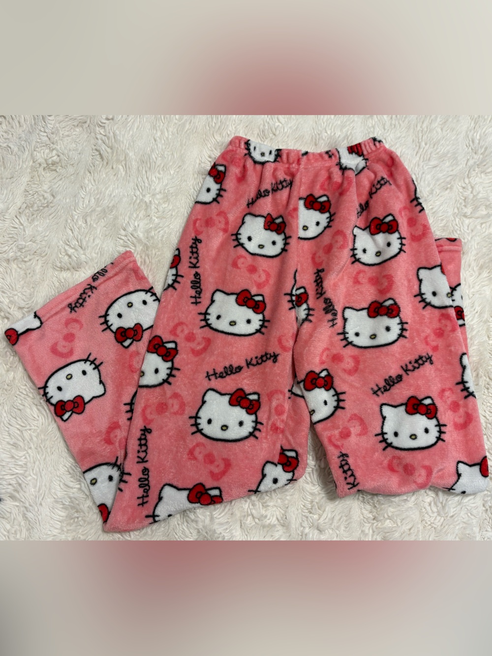 Hello Kitty Pink Fleece PJ Bottoms